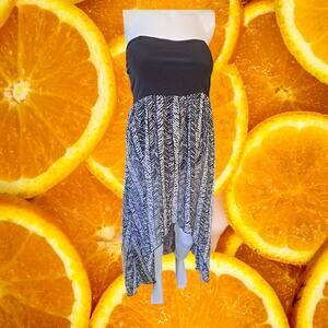 Velvet‎ Room High Low Strapless Black and White Dress Size Medium